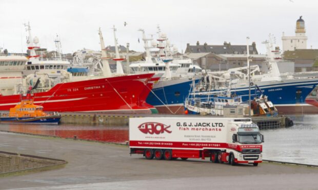 Trailers made by Fraserburgh firm Gray & Adams can be seen in all sorts of places. This one is in the firm's home town.