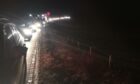 Queues on the A947 on Tuesday evening.