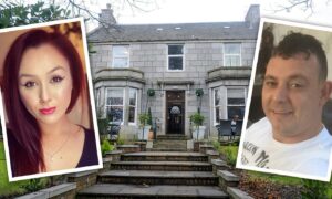James Wilson and Leigh-Anne Mowat caused a scene at the Great Western Hotel in Aberdeen.