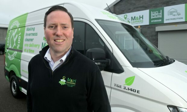 Fraser MacLean at M&H Carriers' depot in Inverness, The firm also has operations in Aberdeen, Dundee and Glasgow.