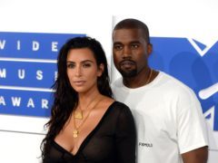 Kim Kardashian has given Kanye West a musical Rick and Morty birthday card (PA)