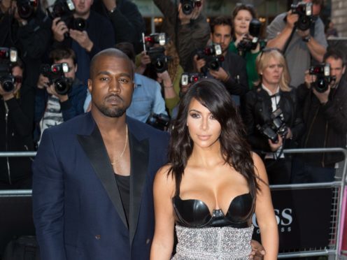 Kanye West and Kim Kardashian West (Daniel Leal-Olivas/PA)
