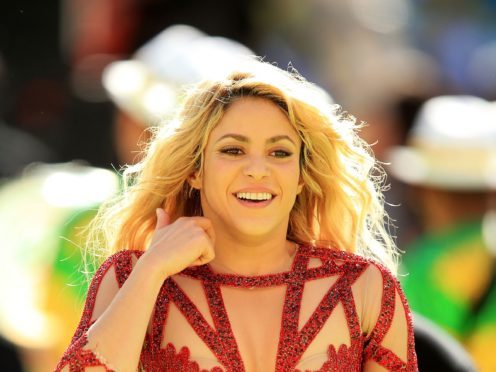 Shakira shared her pride over partner Gerard Pique’s 100 caps for Spain (Mike Egerton/PA)