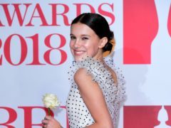Stranger Things, which stars Millie Bobby Brown, is nominated in seven categories at the MTV Movie And TV Awards. (Ian West/PA)