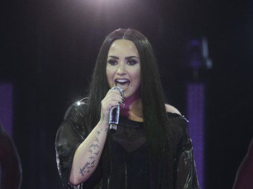 Clean Bandit and Demi Lovato are vying for the chart top spot (John Linton/PA)