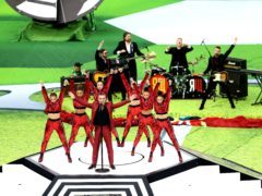 Robbie Williams performs at the opening ceremony of the FIFA World Cup 2018 (Tim Goode/ EMPICS)