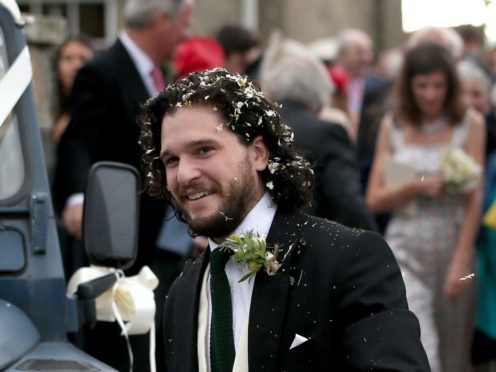 Kit Harington on his wedding day (Jane Barlow/PA)