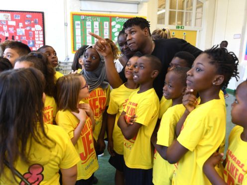 John Boyega visits his old primary school (Doug Peters/PA)