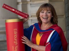 Lorraine Kelly receiving an honorary doctorate of arts in Edinburgh (Edinburgh Napier University/PA)