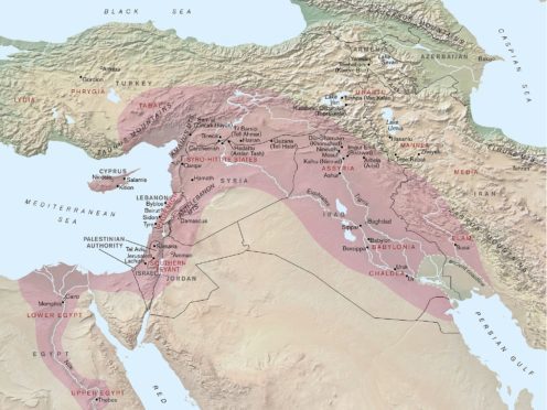 A map of the Assyrian Empire (British Museum)