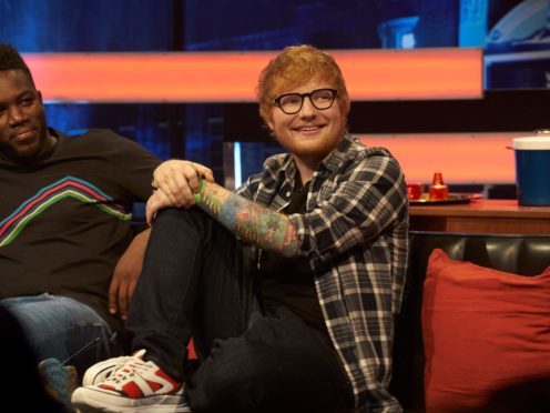 Ed Sheeran on The Big Narstie Show (Dave King/ Channel 4)