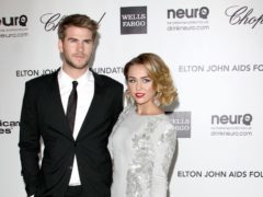 Liam Hemsworth and Miley Cyrus can be seen in a video together (Tony Di Maio/PA)