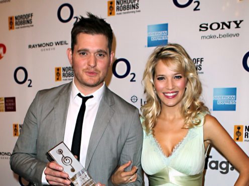 Michael Buble and his wife Luisana Lopilato have welcomed a third child (Sean Dempsey/PA)