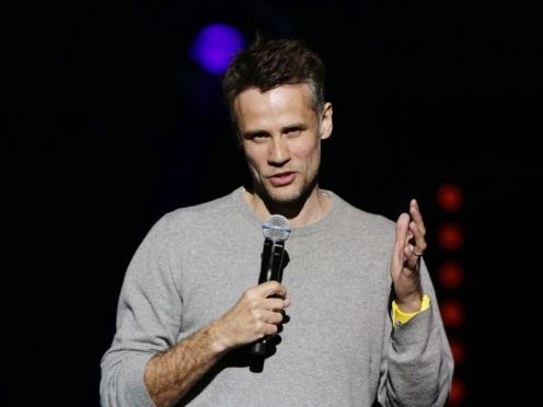 Richard Bacon fell ill while travelling to Britain from the US (Yui Mok/PA)