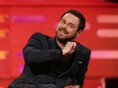 Danny Dyer during filming of a special episode of the Graham Norton Show to celebrate 30 years of EastEnders (Yui Mok/PA)