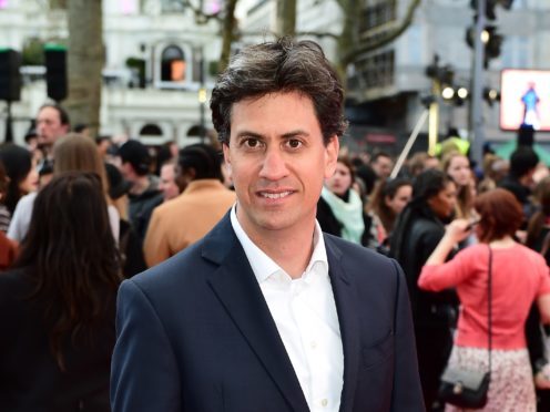 Ed Miliband attending the Florence Foster Jenkins world premiere (Ian West/PA)