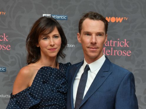 Benedict Cumberbatch, pictured with his wife, has spoken about protecting funding for the arts (John Stillwell)