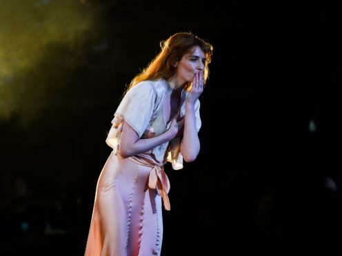 Florence Welch of Florence and the Machine performing during the second day of BBC Radio 1’s Biggest Weekend at Singleton Park, Swansea.