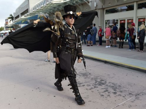 Dean LeCrone, of San Diego, wears his Dr Artemus Peepers costume at Comic-Con (Chris Pizzello/Invision/AP)
