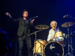 Mary Berry joined Rick Astley onstage at Camp Bestival (Gaelle Beri/Bestival/PA)