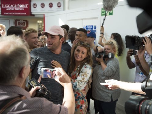 Love Island winners and finalists mobbed by fans upon arrival in the UK (David Mirzoeff/PA)