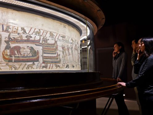 A section of The Bayeux Tapestry (Bayeux Museum/PA)