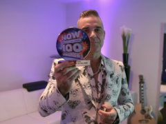 Robbie Williams features on Now 100 and was named the greatest Now star of all time (Now/PA)