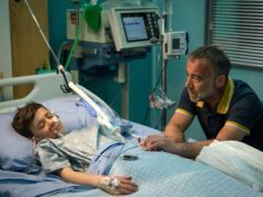 Michael Le Vell and Kyran Bowes in Corrie (ITV)