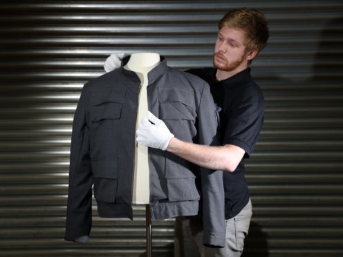 Han Solo’s jacket, as worn by Harrison Ford in Star Wars: The Empire Strikes Back, is to go on sale at auction (Andrew Matthews/PA Wire)