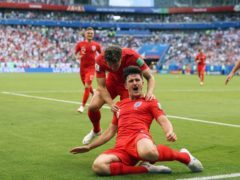 England’s Harry Maguire celebrates scoring a goal at the 2018 World Cup – (Owen Humphreys/PA)
