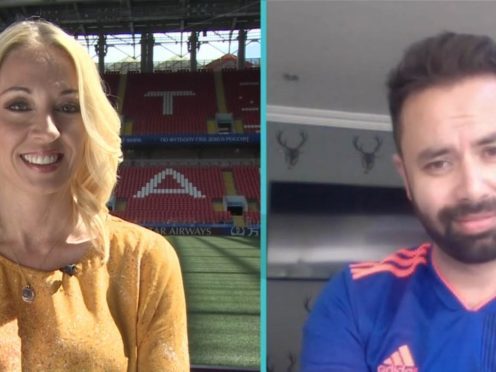 Natalie Pirks and husband Diego Rincon on BBC Breakfast (Screengrab/PA)