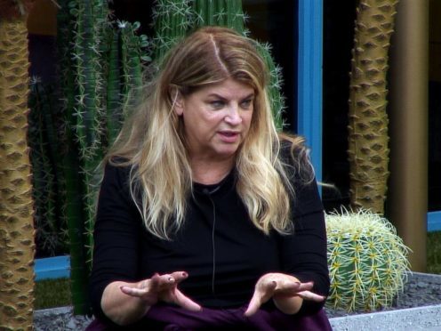 Kirstie Alley in the Celebrity Big Brother house sharing a story about Prince Charles (Channel 5/PA)