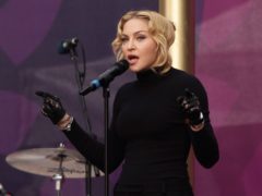 Madonna on stage (Yui Mok/PA)