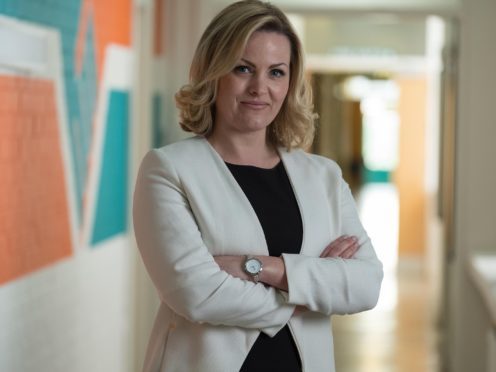 Undated Channel 4 Handout Photo from Ackley Bridge. Pictured: JO JOYNER as Mandy Carter. See PA Feature TV Ackley Bridge. Picture Credit should read: PA Photo/Channel 4. WARNING: This picture must only be used to accompany PA Feature TV Ackley Bridge. WARNING: This picture may be used solely for Channel 4 programme publicity purposes in connection with the current broadcast of the programme(s) featured in the national and local press and listings. Not to be reproduced or redistributed for any use or in any medium not set out above (including the internet or other electronic form) without the prior written consent of Channel 4 Picture Publicity 020 7306 8685.