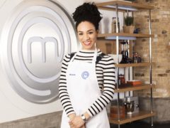 Michelle Ackerley is the first famous face to leave the kitchen on Celebrity MasterChef 2018 (Shine TV/BBC)