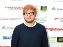 Ed Sheeran on the red carpet