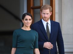 Harry will be accompanied by the Duchess of Sussex on Wednesday evening (Joe Giddens/PA)