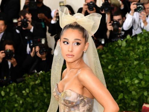 Ariana Grande has revealed she injured herself while filming Carpool Karaoke with James Corden (Ian West/PA)