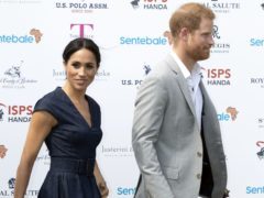 The Duke and Duchess of Sussex at the Victoria Palace Theatre in London (Dan Charity/PA)