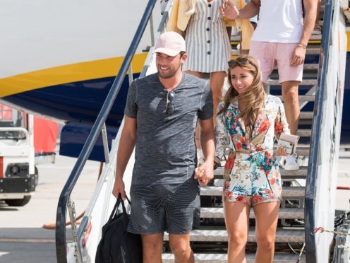 Love Island contestants arrive at Stansted Airport (PA)