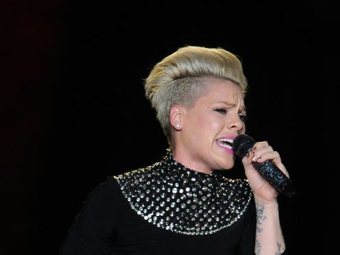 Pink has been diagnosed with a gastric virus (Joe Giddens/PA)