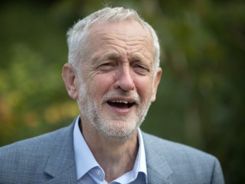 Labour leader Jeremy Corbyn delivering the Alternative MacTaggart lecture (Neil Hanna/PA)