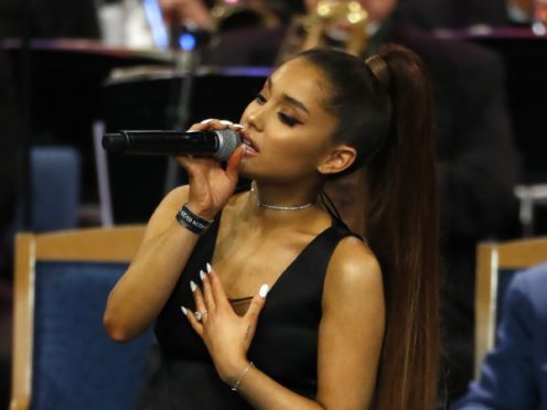 Ariana Grande performed an emotional tribute to Aretha Franklin (Paul Sancya/AP)