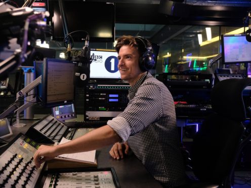 Greg James’s Breakfast Show debut includes Red Arrows and a lion (Mark Allan/BBC)