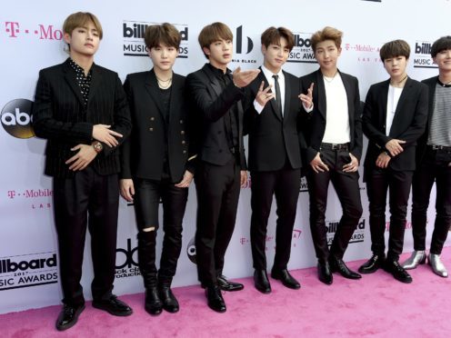 BTS have come the first K-pop group to have a top 40 single in the UK. (Richard Shotwell/Invision/AP)