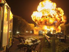 The explosion was caused by a fuel tanker involved in the car accident (BBC – Photographer: Alistair Heap)