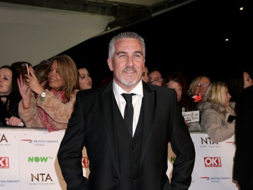 Bake Off judge Paul Hollywood joked after giving two handshakes (Yui Mok/PA)