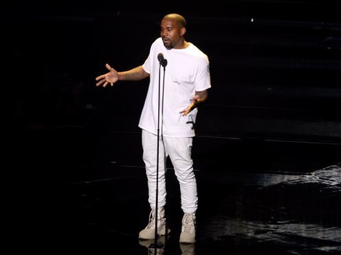 Kanye West on stage (PA)