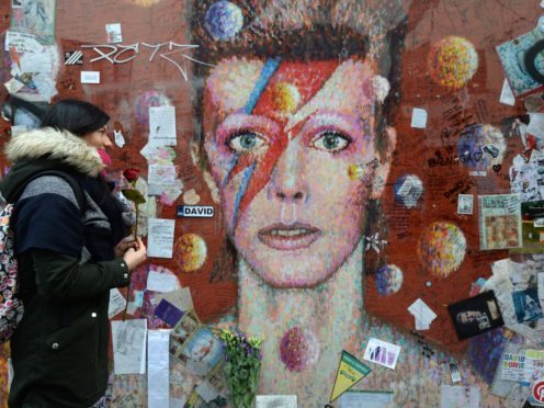 A mural of David Bowie in Brixton, London (Kirsty O’Connor/PA)