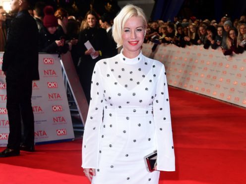 Denise Van Outen has delayed her return to Chicago (Ian West/PA)